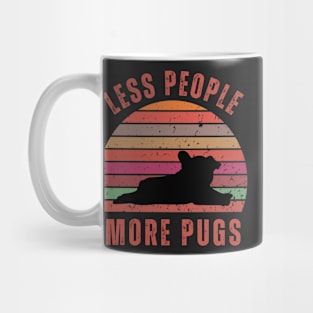 Less People More Pugs Mug